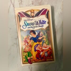 Disney Snow White VHS 1994 edition and Promotional Stickers